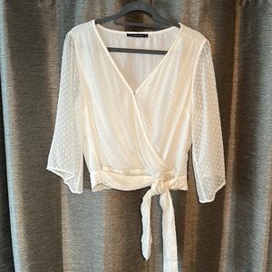 Abercrombie & Fitch White Blouse